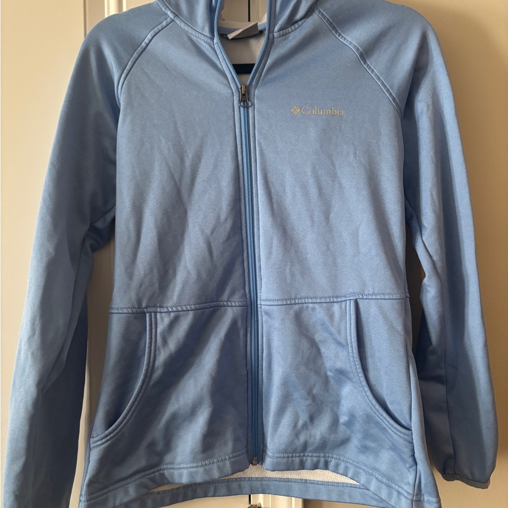 Columbia Sportswear Light Blue Zip Up Hoodie with Pockets